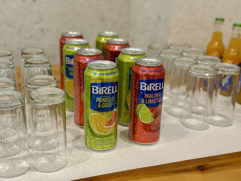 Bohatá nabídka alkoholických i nealkoholických nápojů