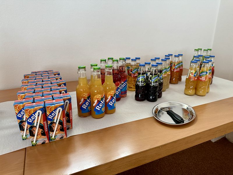 Bohatá nabídka alkoholických i nealkoholických nápojů