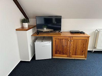 Čtyři plně vybavené podkrovní pokoje